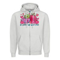 Dove Grey in october we wear pink Zipper Hoodie - Zillion Design Studio