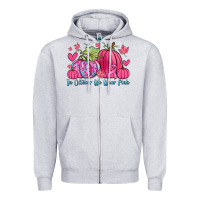 Heather Grey in october we wear pink Zipper Hoodie - Zillion Design Studio