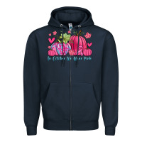 Navy in october we wear pink Zipper Hoodie - Zillion Design Studio