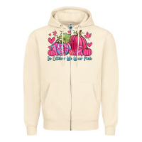 Sandshell in october we wear pink Zipper Hoodie - Zillion Design Studio