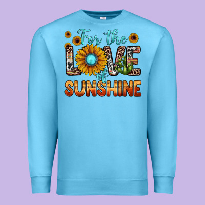 For The Love Of Sunshine Premium Sweatshirt Designed By Jahusdesignshop