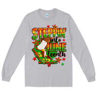 Moon Dust Steppin' into Juneteenth Long Sleeve Tee - RanaPortraitStore