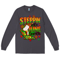 Smoke Steppin' into Juneteenth Long Sleeve Tee - RanaPortraitStore