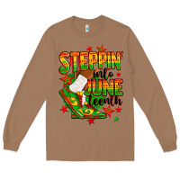 Toasted Coconut Steppin' into Juneteenth Long Sleeve Tee - RanaPortraitStore