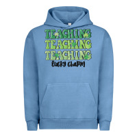 Pigment Pebble Blue teaching lucky charm Urban Hoodie - MaliasSmallBusiness