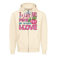 Sandshell i wear pink for someone i love Zipper Hoodie - Zillion Design Studio