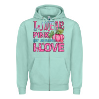 Seafoam i wear pink for someone i love Zipper Hoodie - Zillion Design Studio