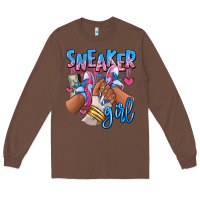 Chestnut Sneaker girl afro woman Long Sleeve Tee - RanaPortraitStore