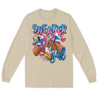 Mushroom Sneaker girl afro woman Long Sleeve Tee - RanaPortraitStore