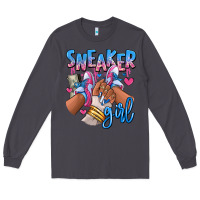 Smoke Sneaker girl afro woman Long Sleeve Tee - RanaPortraitStore