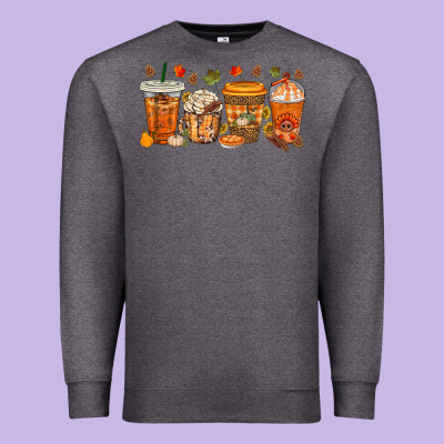 Western Thanksgiving Coffee Cups Bbs Premium Sweatshirt Designed By Bundleandbundleshop