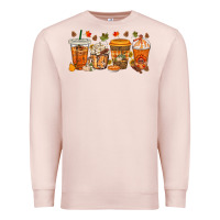Pale Pink western thanksgiving coffee cups bbs Premium Sweatshirt - BundleAndBundleShop