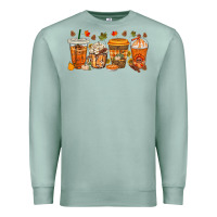 Seafoam western thanksgiving coffee cups bbs Premium Sweatshirt - BundleAndBundleShop