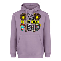 Lavender my heart is on that field Heavyweight Hoodie - CowhideDigitalArt