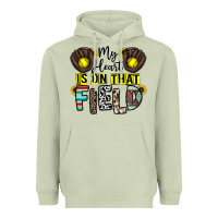 Matcha my heart is on that field Heavyweight Hoodie - CowhideDigitalArt