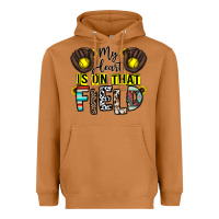 Meerkat my heart is on that field Heavyweight Hoodie - CowhideDigitalArt