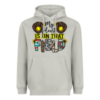 Moon Dust my heart is on that field Heavyweight Hoodie - CowhideDigitalArt