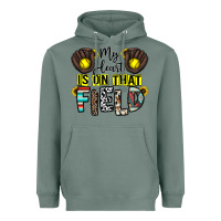 Sage my heart is on that field Heavyweight Hoodie - CowhideDigitalArt