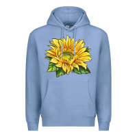 Colony Blue starburst greenburst sunflower Premium Hoodie - LillyAllenDesigns