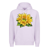 Lilac starburst greenburst sunflower Premium Hoodie - LillyAllenDesigns