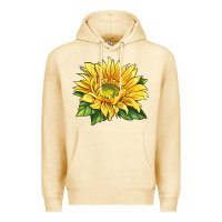 Pina Colada starburst greenburst sunflower Premium Hoodie - LillyAllenDesigns