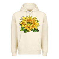 Sandshell starburst greenburst sunflower Premium Hoodie - LillyAllenDesigns