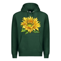 Sports Green starburst greenburst sunflower Premium Hoodie - LillyAllenDesigns