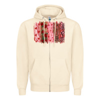 Sandshell valentine's day brushstrokes Zipper Hoodie - RanaPortraitStore