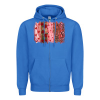 True Royal valentine's day brushstrokes Zipper Hoodie - RanaPortraitStore