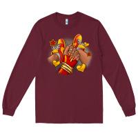 Burgundy Softball afro girl sneakers Long Sleeve Tee - RanaPortraitStore