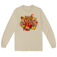 Mushroom Softball afro girl sneakers Long Sleeve Tee - RanaPortraitStore