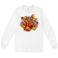 White Softball afro girl sneakers Long Sleeve Tee - RanaPortraitStore