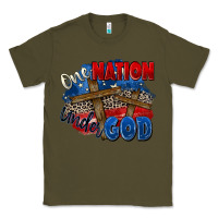 Army Green one nation under god Classic Tee - Zillion Design Studio