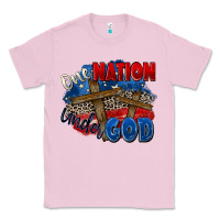 Bubblegum Pink one nation under god Classic Tee - Zillion Design Studio