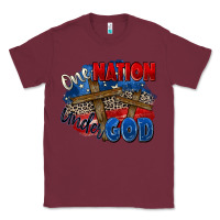 Burgundy one nation under god Classic Tee - Zillion Design Studio