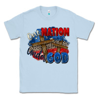 Dusty Blue one nation under god Classic Tee - Zillion Design Studio
