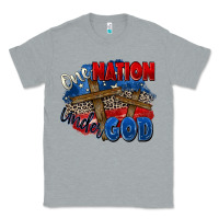 Heather Grey one nation under god Classic Tee - Zillion Design Studio