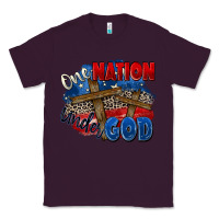 Plum one nation under god Classic Tee - Zillion Design Studio