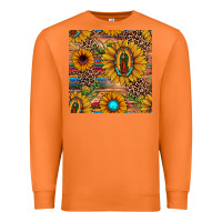 Carrot our lady of guadalupe sunflower  seamless pattern Premium Sweatshirt - JahusDesignShop