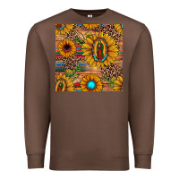 Chestnut our lady of guadalupe sunflower  seamless pattern Premium Sweatshirt - JahusDesignShop