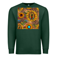 Sports Green our lady of guadalupe sunflower  seamless pattern Premium Sweatshirt - JahusDesignShop