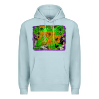 Blue Mist leopard cowhide halloween background Premium Hoodie - Jasminsmagicworld
