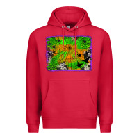 Cardinal leopard cowhide halloween background Premium Hoodie - Jasminsmagicworld