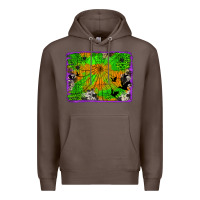 Coffee leopard cowhide halloween background Premium Hoodie - Jasminsmagicworld