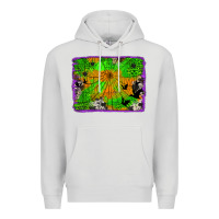 Dove Grey leopard cowhide halloween background Premium Hoodie - Jasminsmagicworld