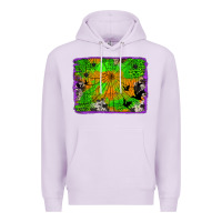 Lilac leopard cowhide halloween background Premium Hoodie - Jasminsmagicworld