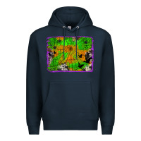 Navy leopard cowhide halloween background Premium Hoodie - Jasminsmagicworld