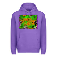 Purple leopard cowhide halloween background Premium Hoodie - Jasminsmagicworld