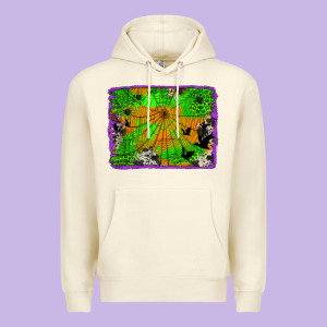 Leopard Cowhide Halloween Background Premium Hoodie Designed By Jasminsmagicworld