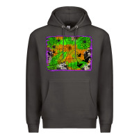 Smoke leopard cowhide halloween background Premium Hoodie - Jasminsmagicworld
